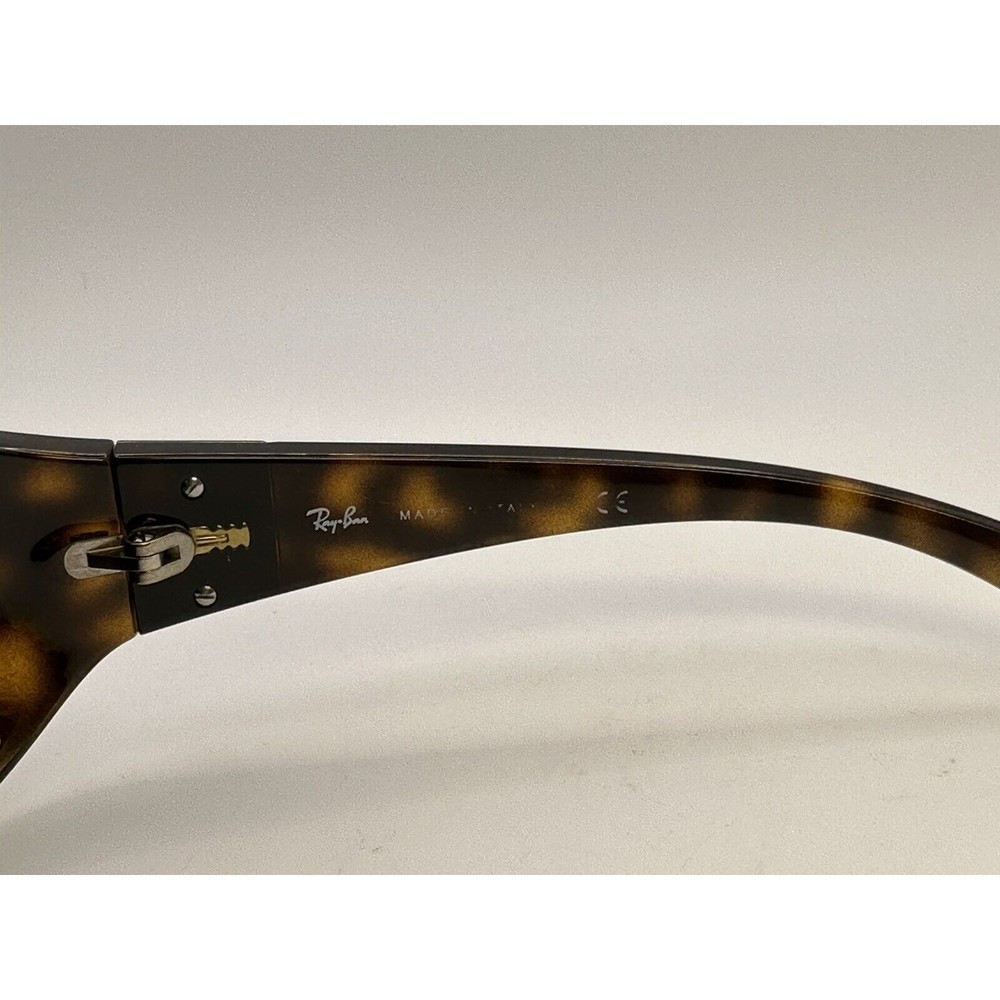 Ray-Ban Tortoise Shell Sunglasses with Green Lenses - Picture 4 of 12